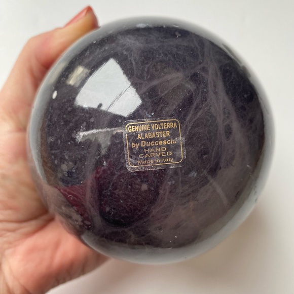 Ducceschi Genuine Alabaster Decorative Paperweight Hand Carved Made in Italy - Picture 10 of 11